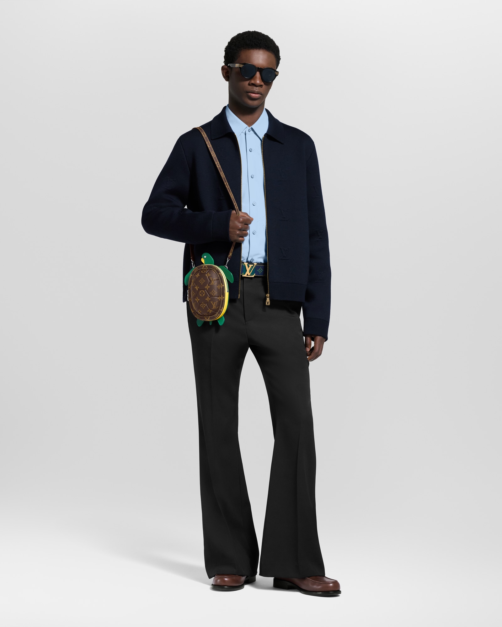 Monogram Printed Long-Sleeved Shirt - Men - Ready-to-Wear | LOUIS